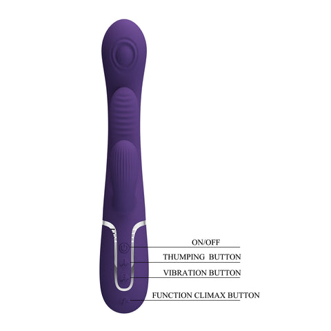 Pretty Love Shania 4 in1 - 7 Functions Rabbit Vibrator - Rabbit Vibrators