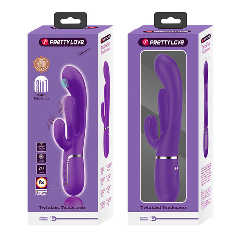 Pretty Love Shania 4 in1 - 7 Functions Rabbit Vibrator - Rabbit Vibrators