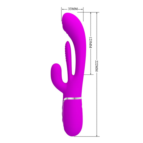 Pretty Love Shania 4 in1 - 7 Functions Rabbit Vibrator - Rabbit Vibrators