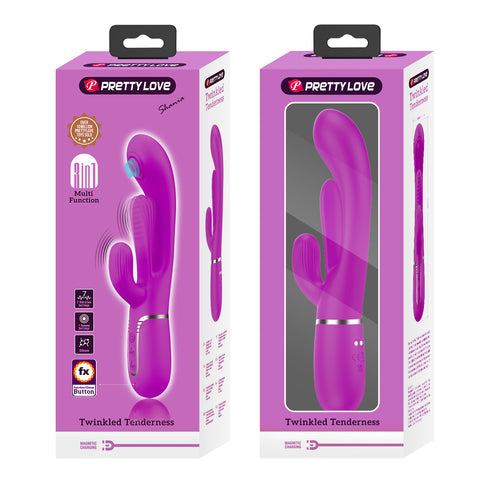Pretty Love Shania 4 in1 - 7 Functions Rabbit Vibrator - Rabbit Vibrators