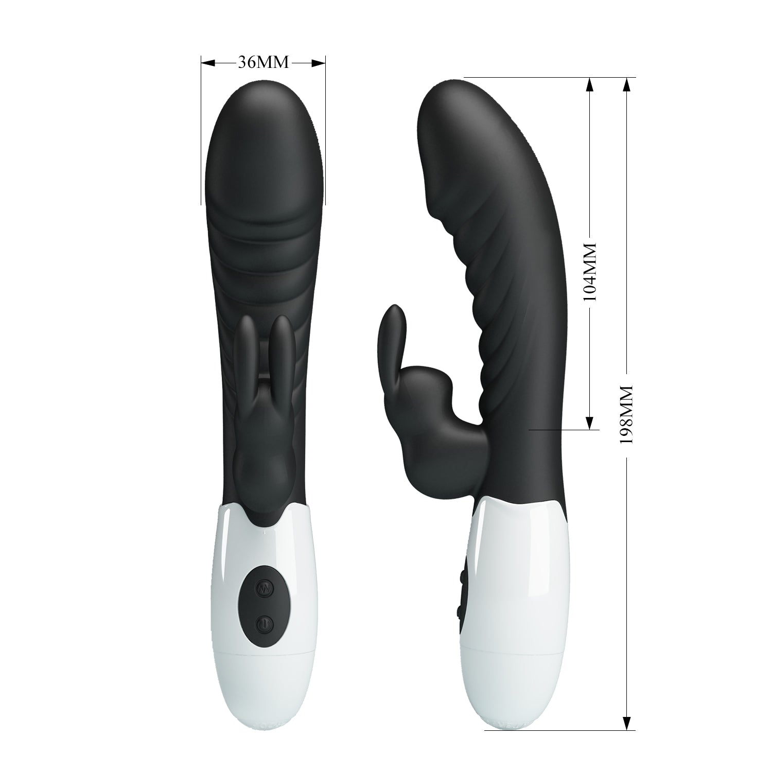 Baile Naughty Bunny 30 Functions Rabbit Vibrator Black Rabbit Vibrators
