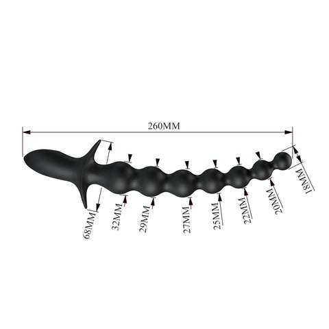 Baile Rechargeable Rigdon Vibrating Anal Play Beads - Anal Beads and Balls