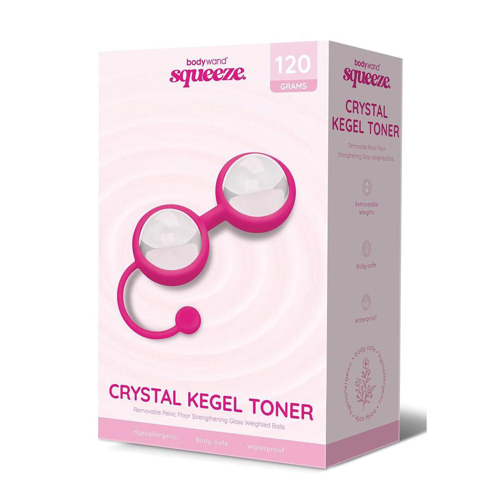 Bodywand Squeeze Crystal Kegel Toner Glass Weighted Kegel Balls Set Love Eggs and Kegel Exercisers