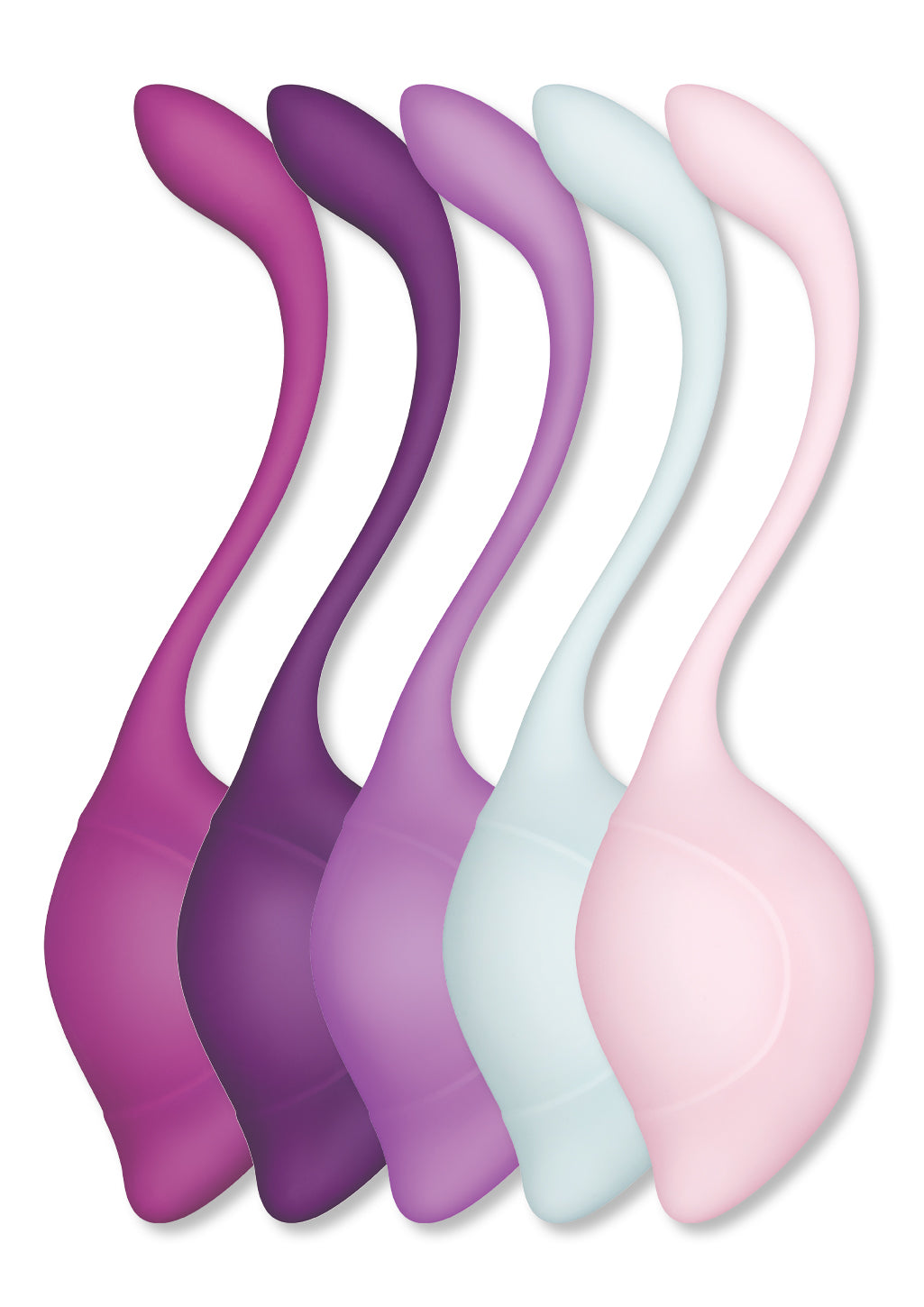 Bodywand Squeeze 5 Piece Teardrop Weighted Kegel Exerciser Set Love Eggs and Kegel Exercisers