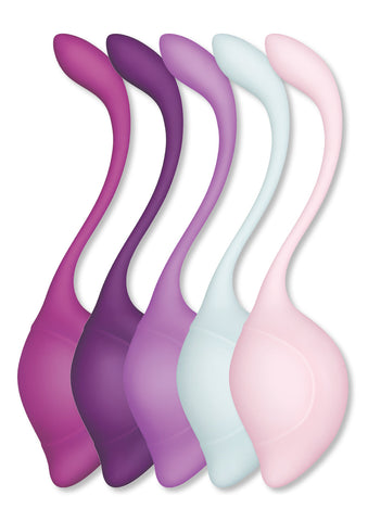 Bodywand Squeeze 5 Piece Teardrop Weighted Kegel Exerciser Set - Love Eggs and Kegel Exercisers