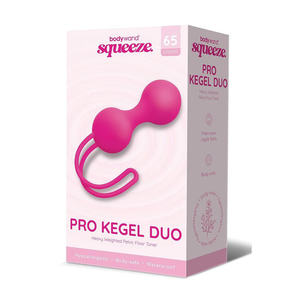 Bodywand Squeeze Pro Kegel Exerciser Duo Balls Pink Love Eggs and Kegel Exercisers