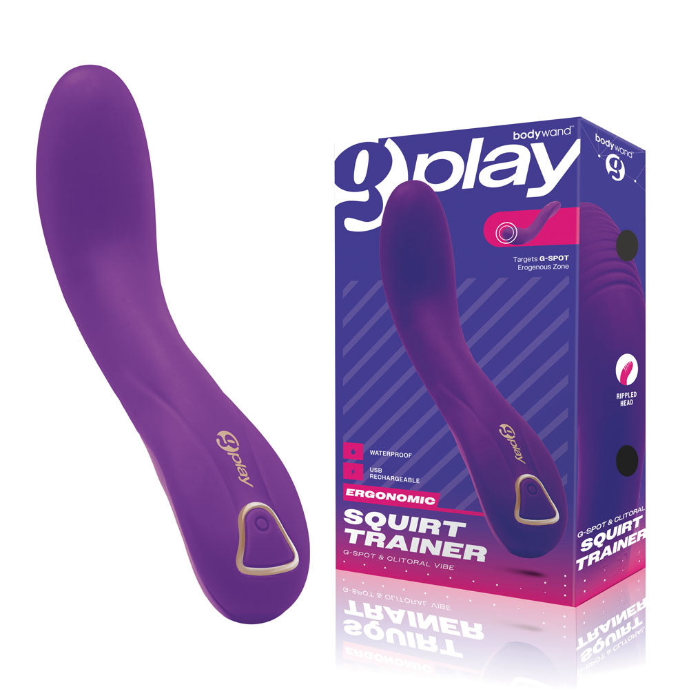 Bodywand G Play Ergonomic Squirt Trainer G Spot Vibrator Purple G-Spot Vibrators