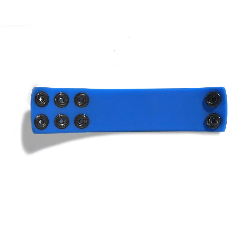 C1R Releasing Boneyard Silicone Ball Strap Blue Stretchy Cock Rings