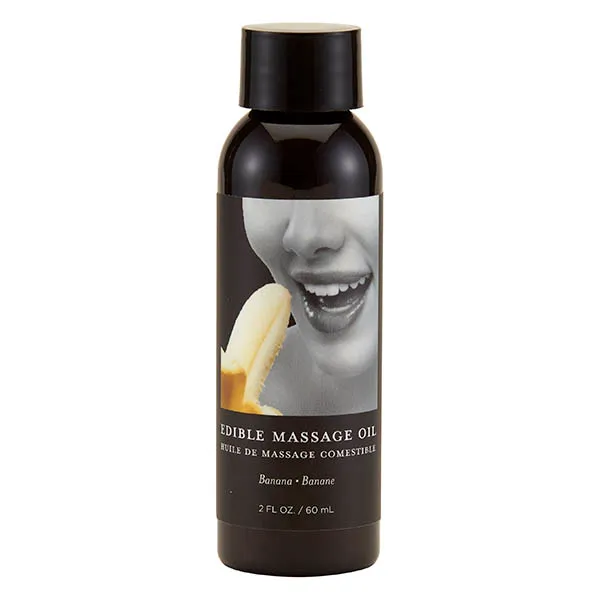 Earthly Body Edible Massage Oil 59ml Banana Massage Oils and Lubricants