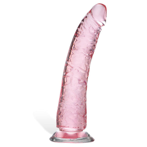 Adam and Eve Pink Jelly Realistic Dildo Pink 21cm - Realistic Dildos