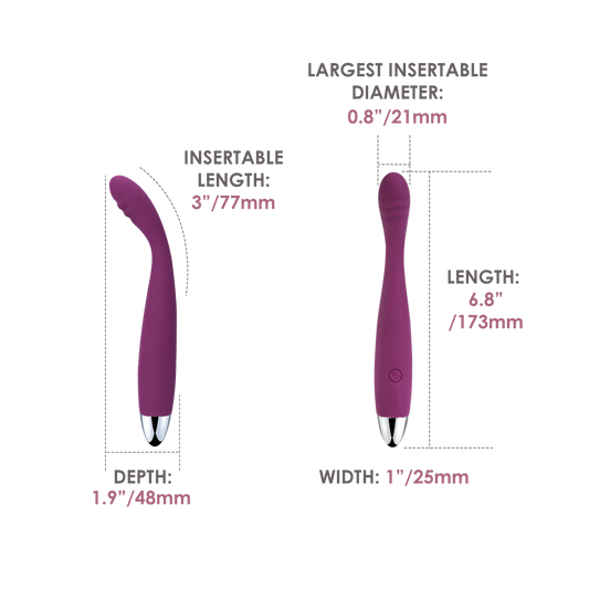 Svakom Cici Slim Flexible Head G-Spot Vibrator - Waterproof Vibrators