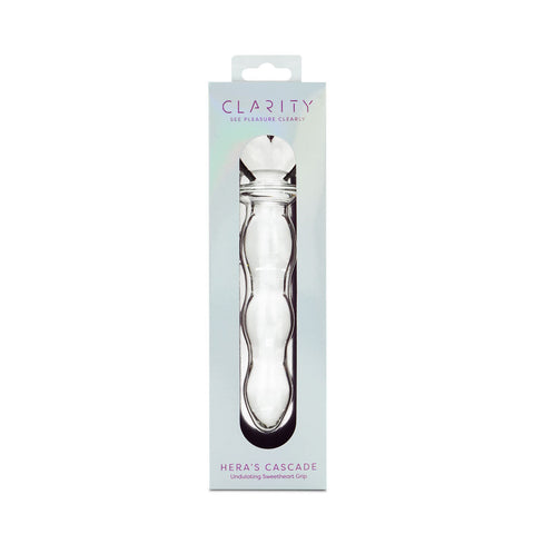 Creative Conceptions Clarity Heras Cascade Glass Dildo - Glass Sex Toys