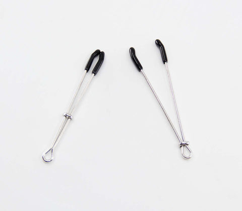 Love In Leather Tweezer Style Nipple Clamps - Nipple and Clit Clamps