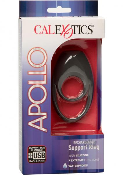 Apollo Rechargeable Vibrating Support Cock Ring - Vibrating Cock Rings