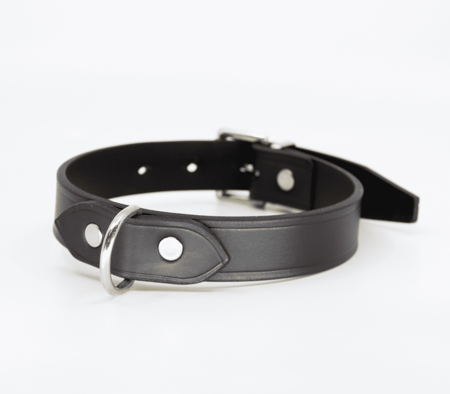 Love In Leather Unlined Italian Leather BDSM Collar Default Title Collars and Leads