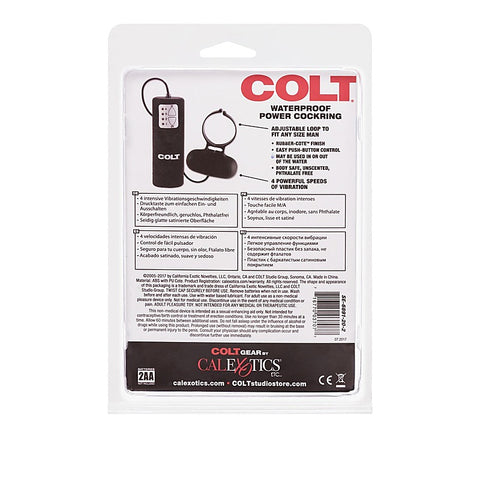 Colt Waterproof Power 4 Speed Mens Cock Ring - Vibrating Cock Rings