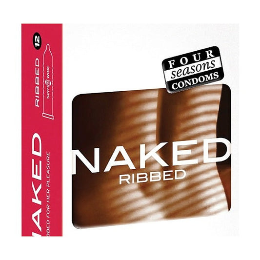 Naked Ribbed Condoms 12 pack - Condoms