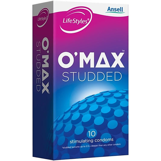 Ansell LifeStyles O-Max Condoms 10 Pack - Condoms