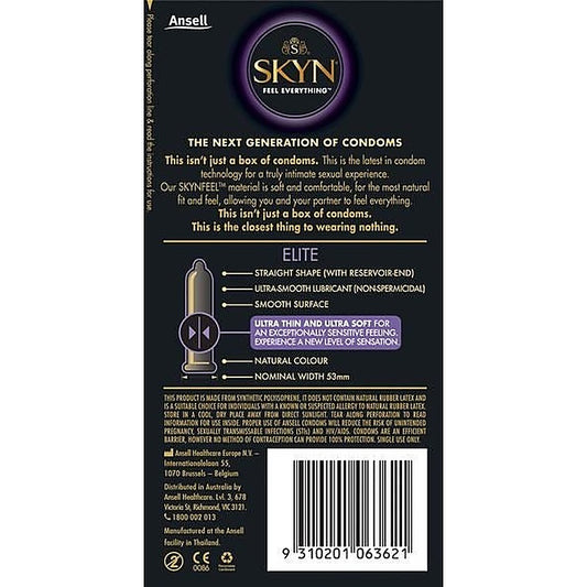 Ansell SKYN Elite Non Latex Condom - Condoms