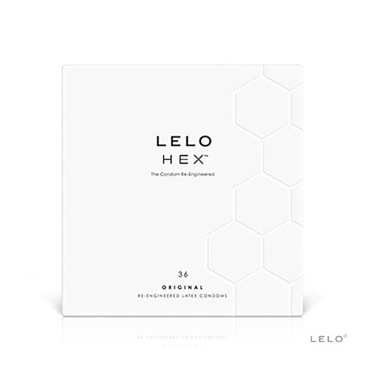 LELO HEX Original Unique Structure Thin Condoms - Condoms