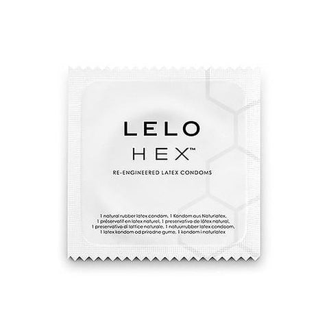 LELO HEX Original Unique Structure Thin Condoms - Condoms