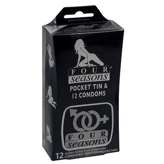 Four Seasons Black Collection - Stretchy Fit Condoms - Condoms