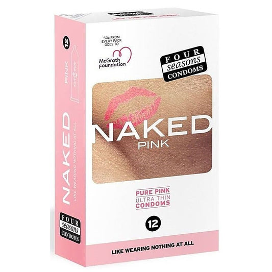 Four Seasons Naked Pink 12 pack - Condoms