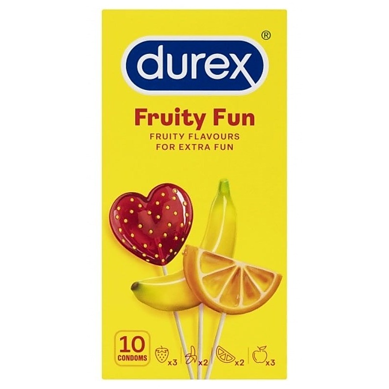 Durex Fruity Fun 10pk - Condoms