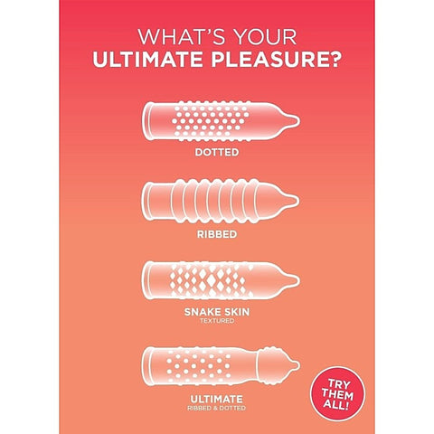 Premium Ultimate Pleasures Condoms by Ansell - Condoms
