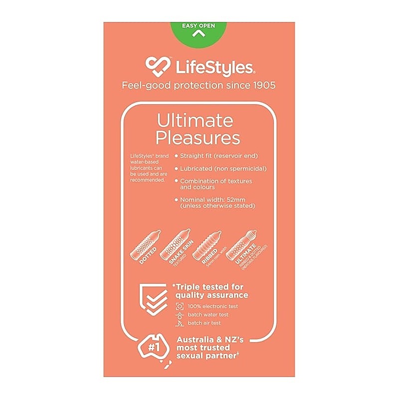 Premium Ultimate Pleasures Condoms by Ansell - Condoms