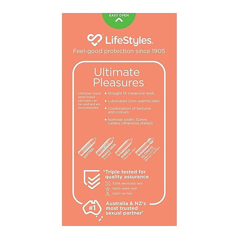 Premium Ultimate Pleasures Condoms by Ansell - Condoms