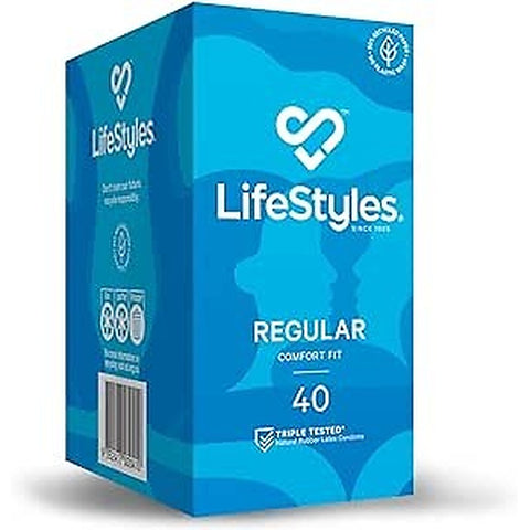 LifeStyles Healthcare Regular 40 Pack Condoms by Ansell - Condoms