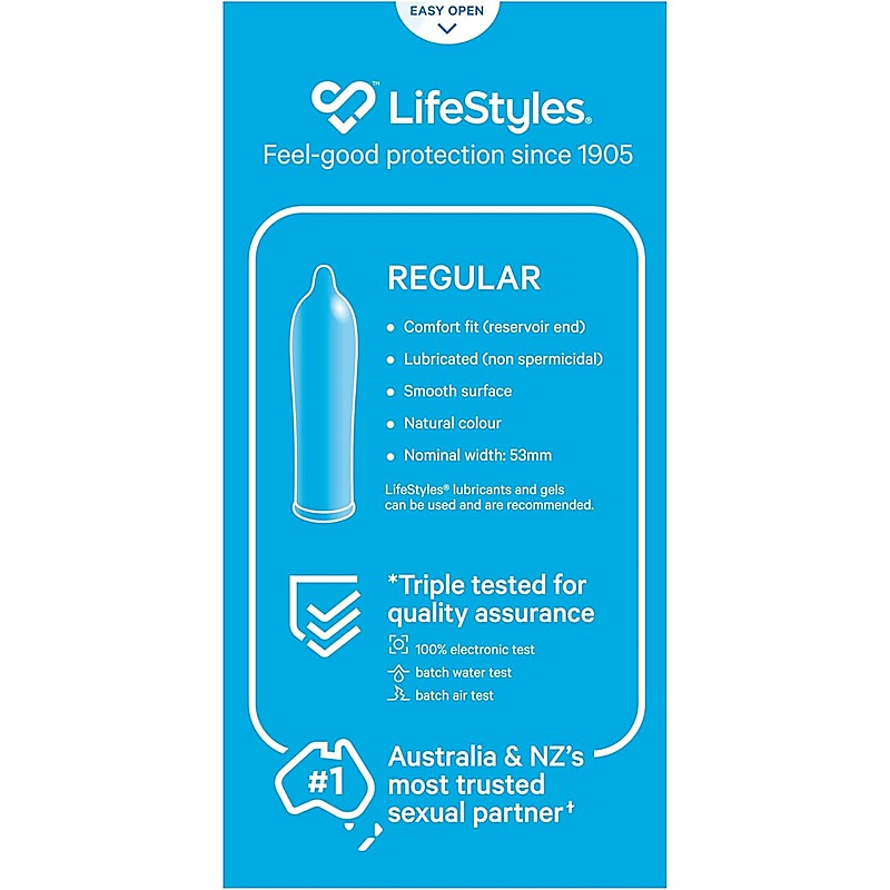 LifeStyles Healthcare Regular 40 Pack Condoms by Ansell - Condoms
