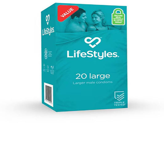 Ansell LifeStyles LARGE 20 Pack Condoms - Condoms