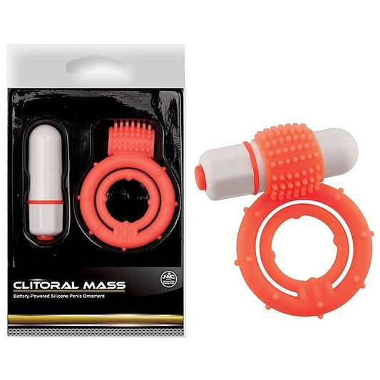 Clitoral Mass Waterproof Vibrating Cock and Ball Rings - Cock Rings