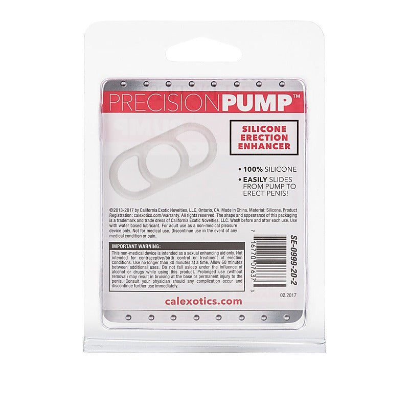 Precision Pump Silicone Erection Enhancer Cock Ring - Cock Rings