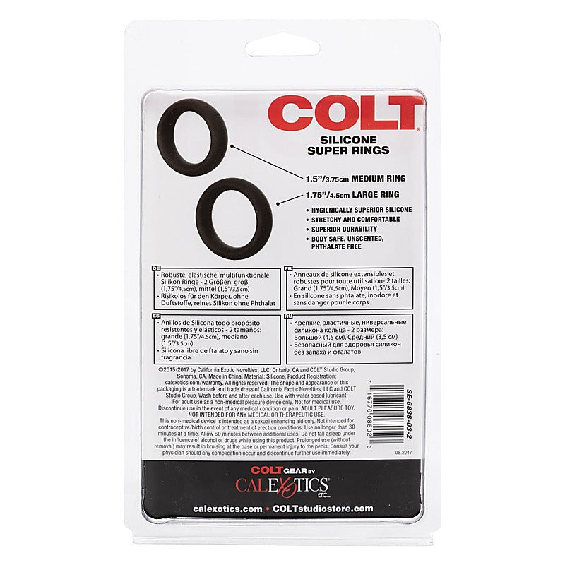 Colt Silicone Super Stretchy Cock Rings - Cock Rings