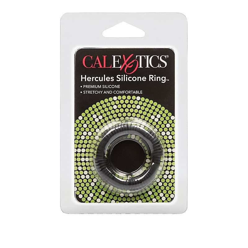CalEoxtics Hercules Stretchy Silicone Cock Ring Black - Cock Rings