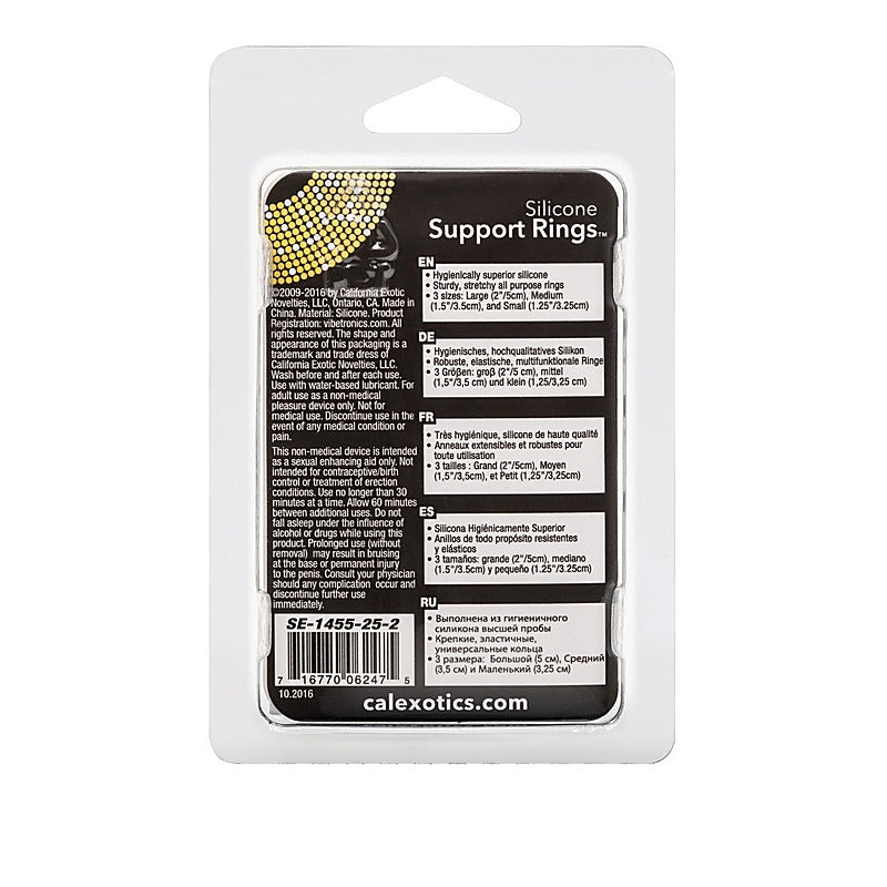Silicone Support Stretchy Cock Rings Set - Cock Rings