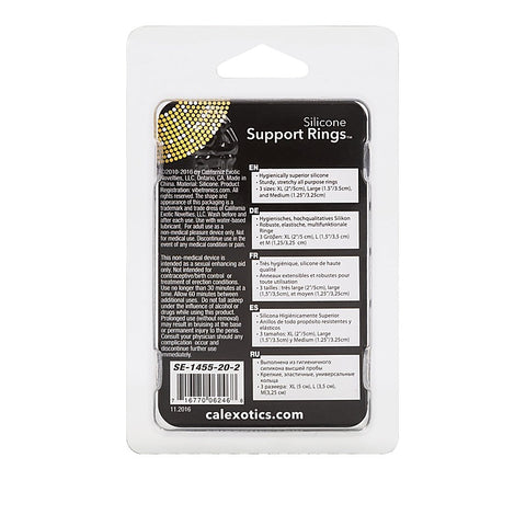 Silicone Support Stretchy Cock Rings Set - Cock Rings