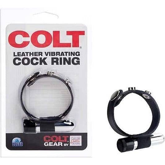 Colt Leather Vibrating Male Cock Ring