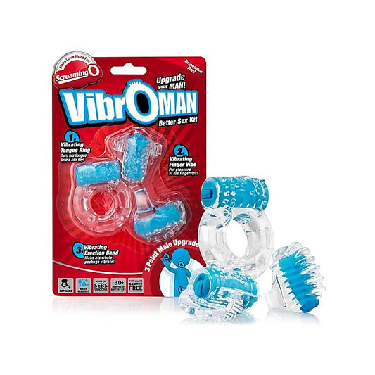 Vibroman - Discreet Vibrating Pleasure Set for Couples - Vibrating Cock Rings
