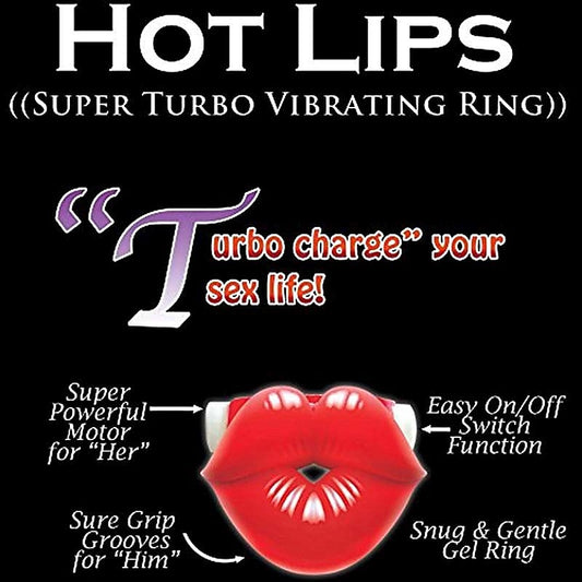 Hot Lips Vibrating Cock Ring