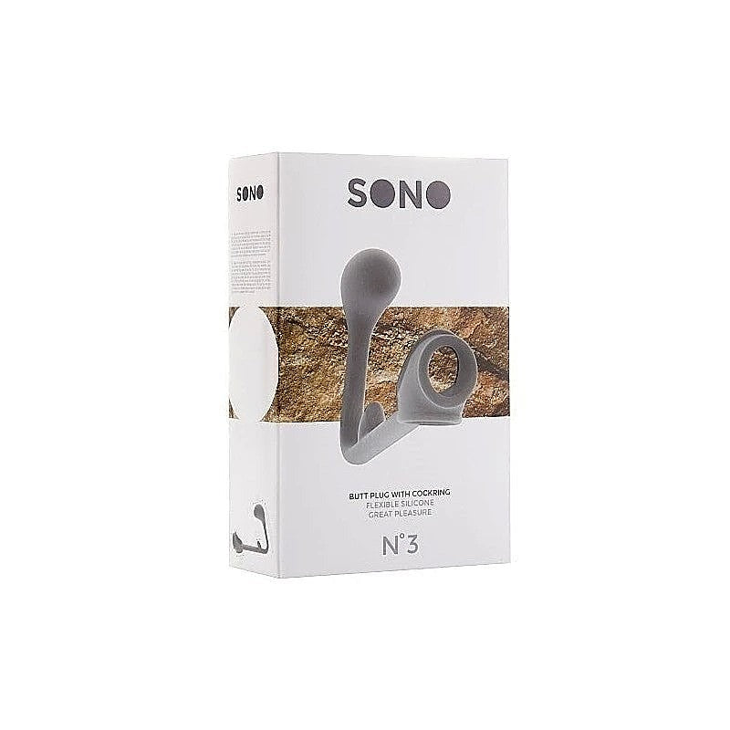 SONO No. 3 Butt Plug With Cock Ring - Cock Rings