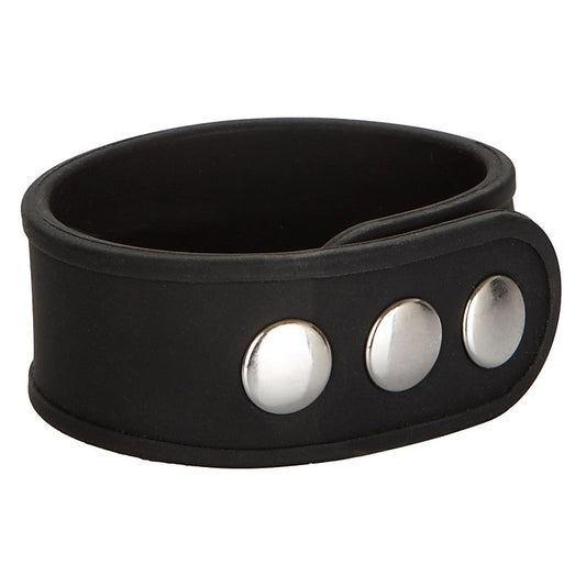 CalExotics Silicone Tri-Snap Erection Enhancer Ring - Stretchy Cock Rings
