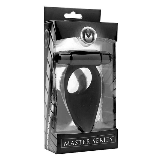 Vibro Silicone Cock Ring with Taint Teaser