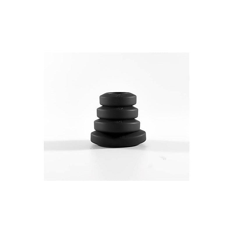 Big Bulge Silicone Cock Ring 4 Pc Set by Brutus - Cock Ring Sets