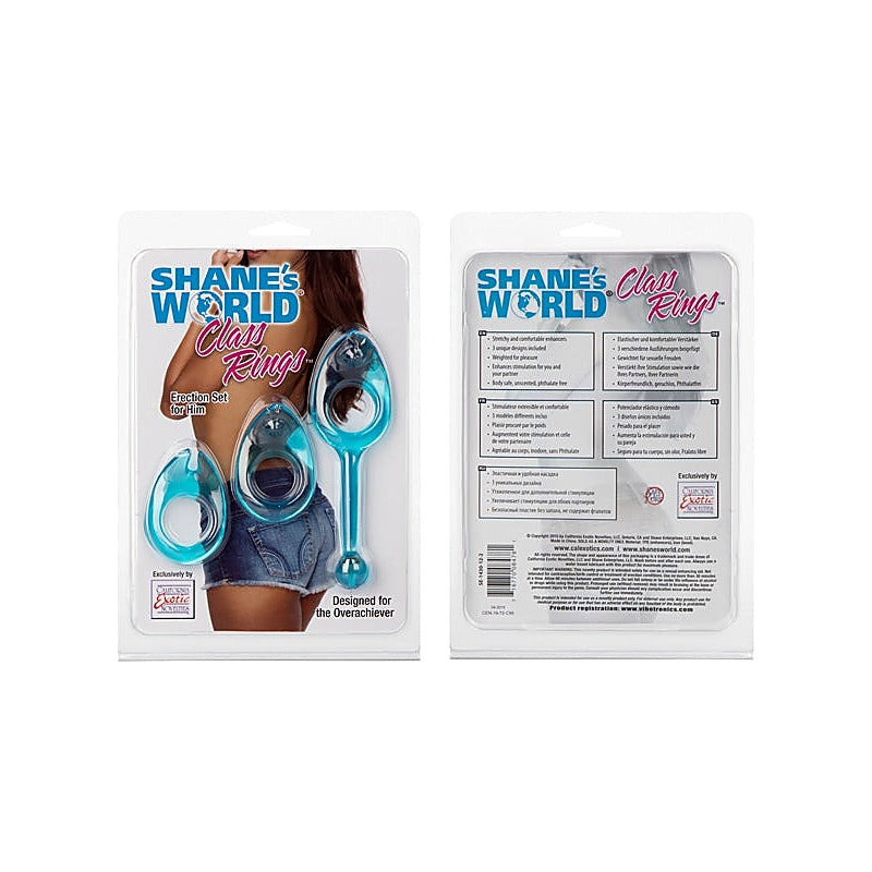 Shane's World Class Cock Rings Set by California Exotics - Cock Rings