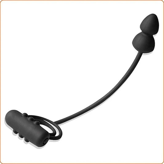 BDStyle Dual Delight - Vibrating Cock Ring and Anal Beads - Anal Beads and Balls