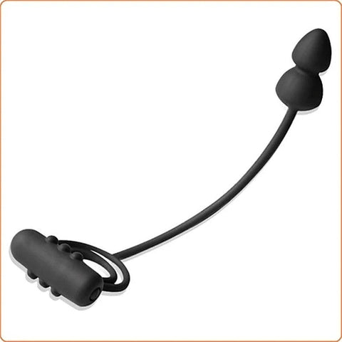 BDStyle Dual Delight - Vibrating Cock Ring and Anal Beads - Anal Beads and Balls